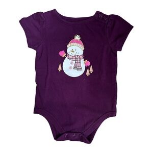Purple Snowman Onesie